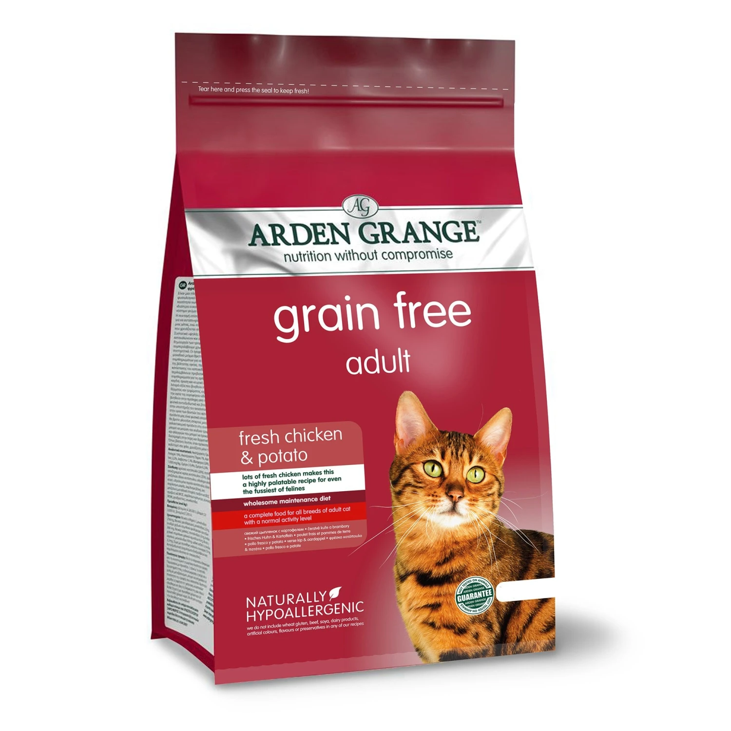 Arden Grange Grain Free Adult Cat Food With Fresh Chicken & Potato 4kg 3 Arden Grange Grain Free Adult Cat Food With Fresh Chicken & Potato 4kg