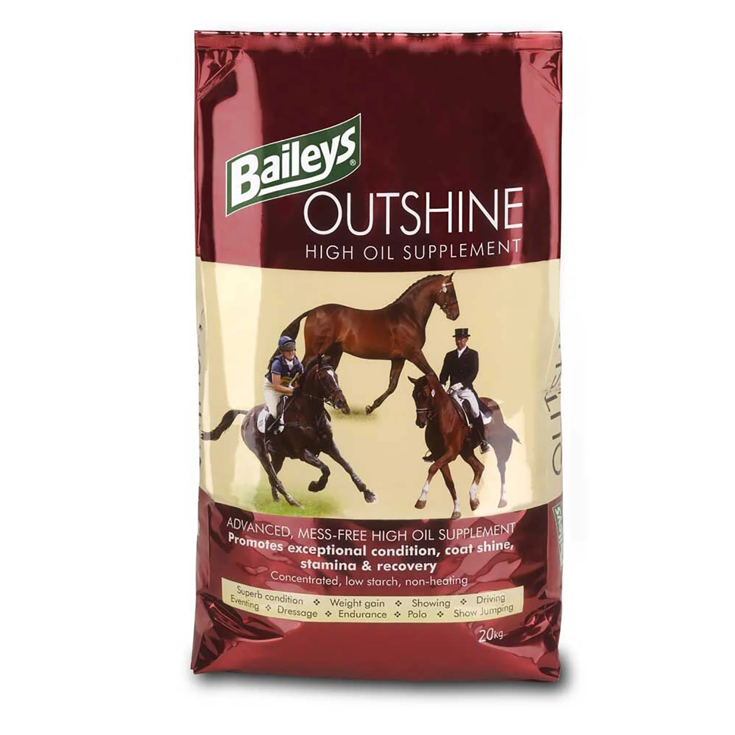 Baileys Outshine High Oil Supplement Horse Feed 20kg 3 Baileys Outshine High Oil Supplement Horse Feed 20kg