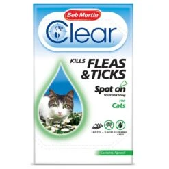 Flea Clear Spot On Flea & Tick Drops For Cats 3 Tubes