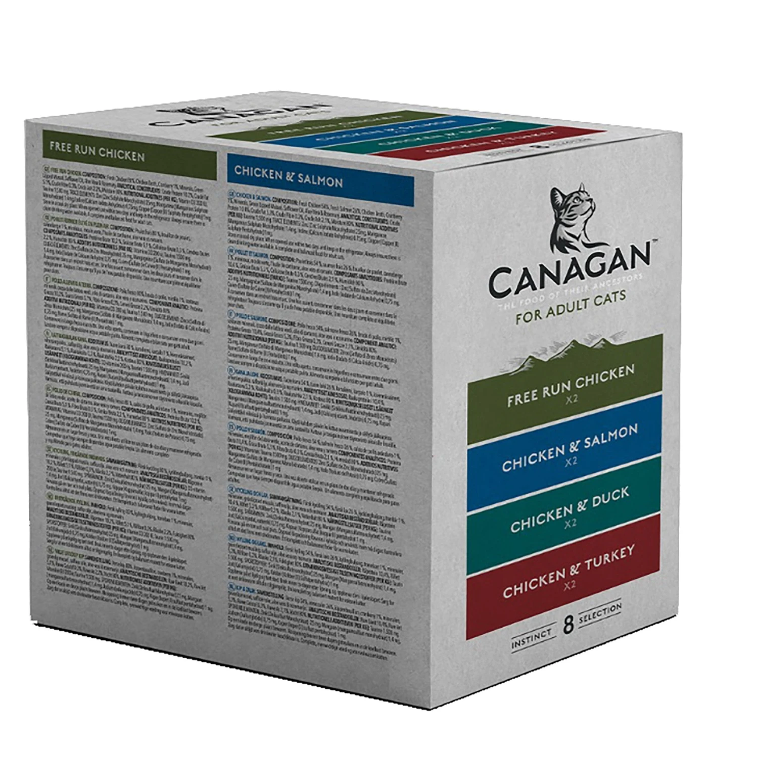 Adult Multi-Pack Grain Free Cat Food Pouch (8 X 85g) 3 Adult Multi-Pack Grain Free Cat Food Pouch (8 X 85g)