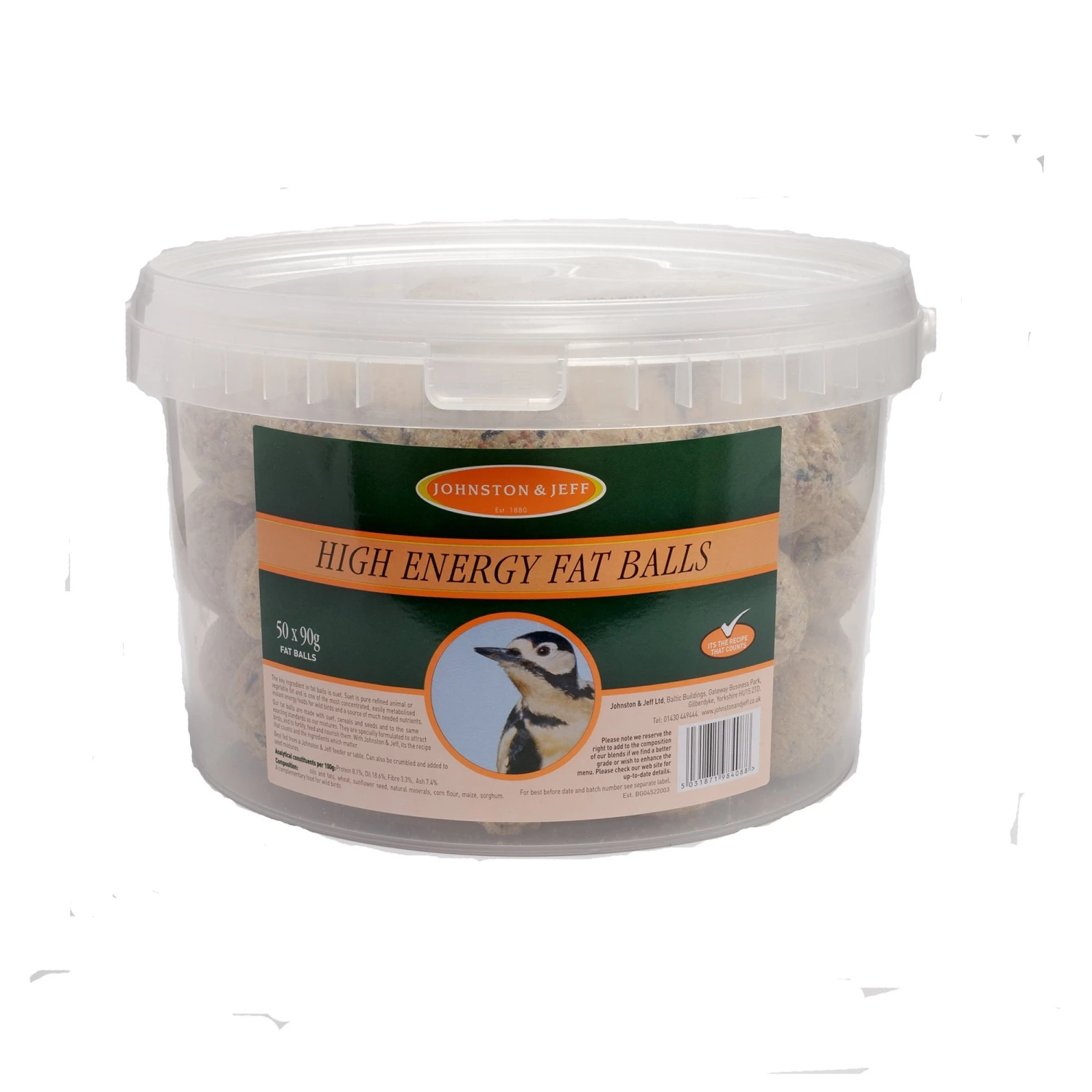Wild Bird No Nets High Energy Fat Balls 50 X 90g 3 Wild Bird No Nets High Energy Fat Balls 50 X 90g