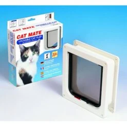 Cat Mate Lockable Cat Flap/door With Door Liner White