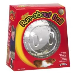 Clear Run About Small Animal Play Ball - 7"dia